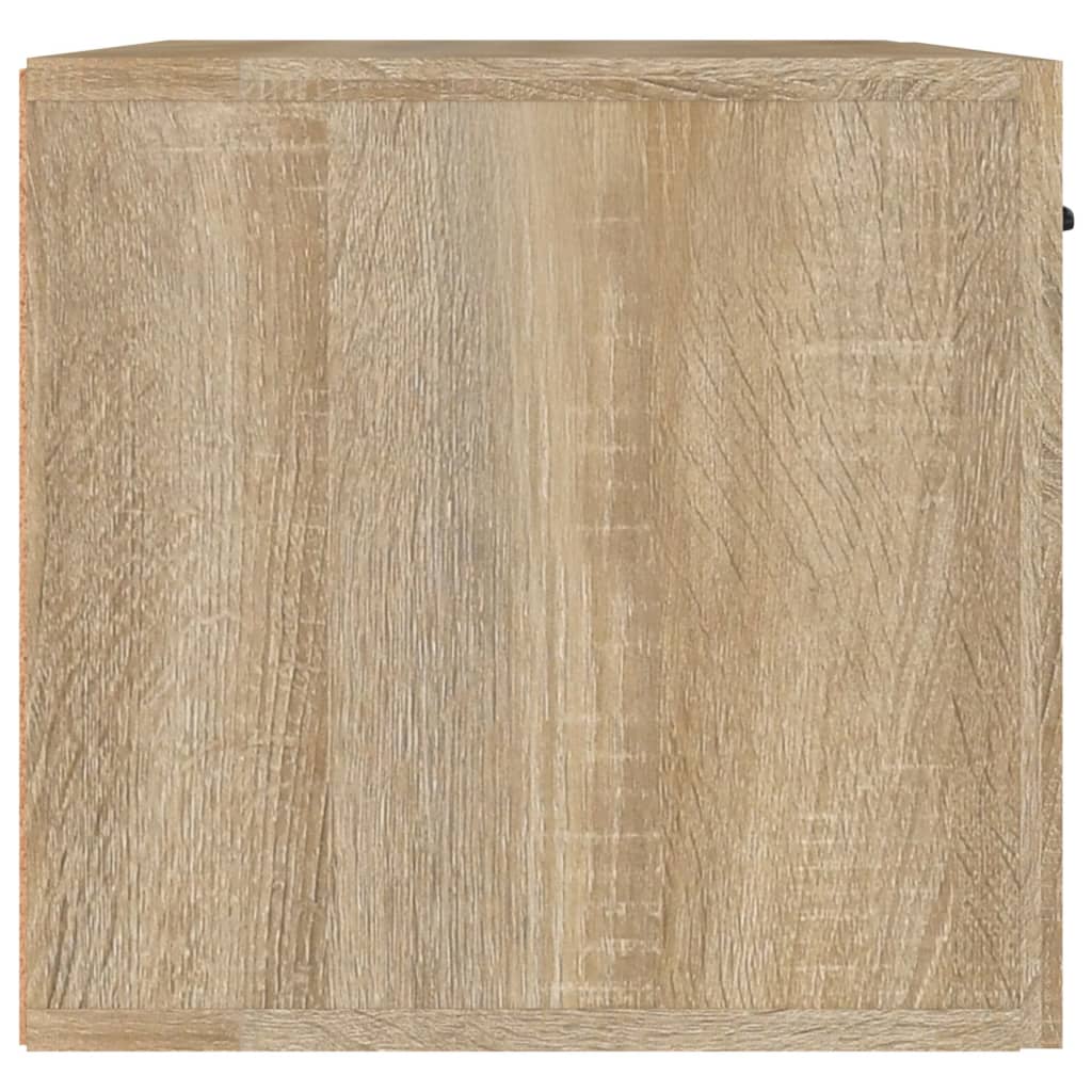 vidaXL Wandkast 60x36,5x35 cm bewerkt hout zwart