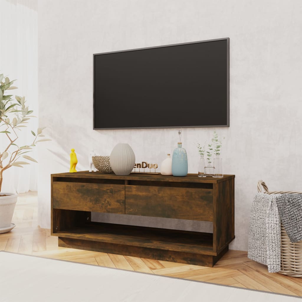 vidaXL Tv-meubel 102x41x44 cm bewerkt hout wit
