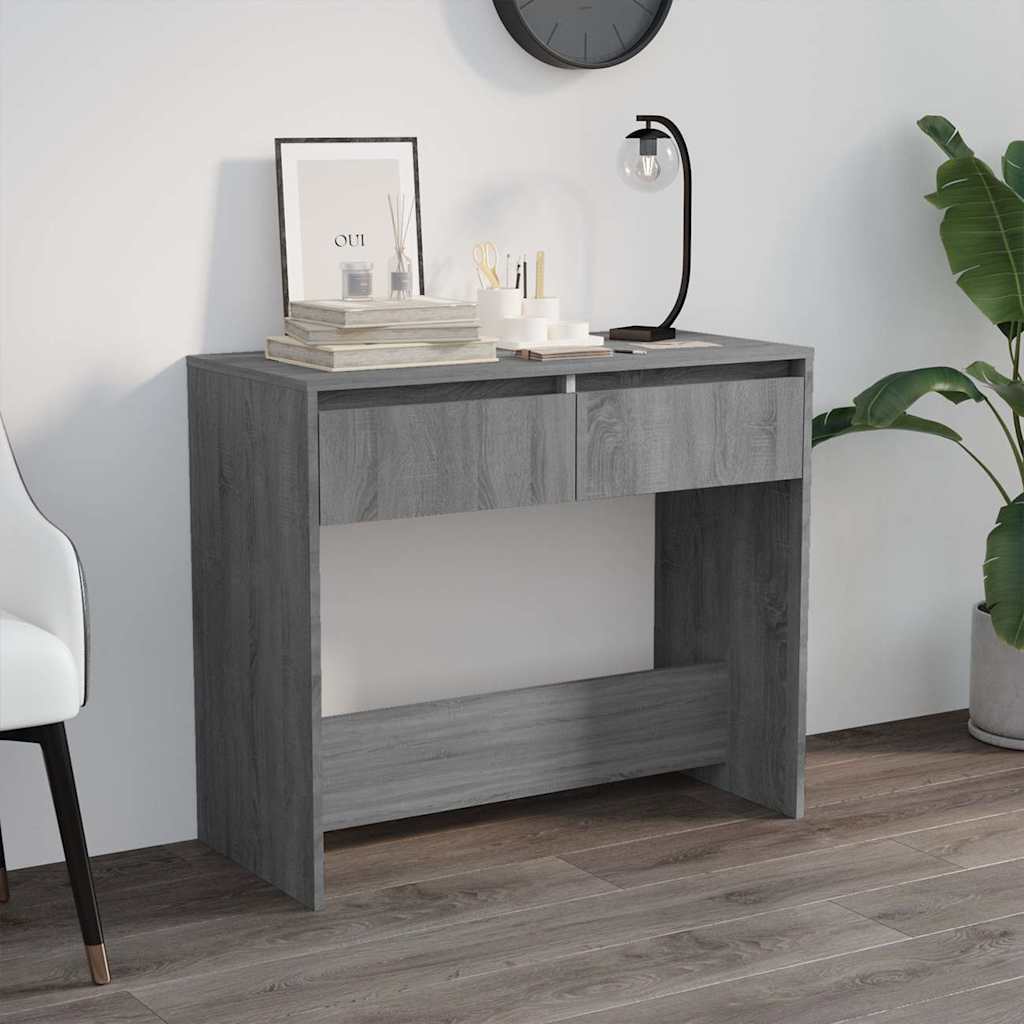 vidaXL Wandtafel 89x41x76,5 cm bewerkt hout wit