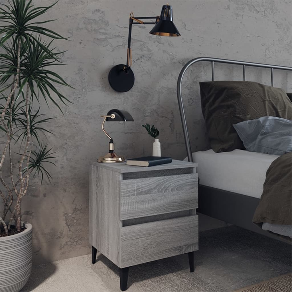 vidaXL Nightstand 40x35x50 cm Engineered Wood White