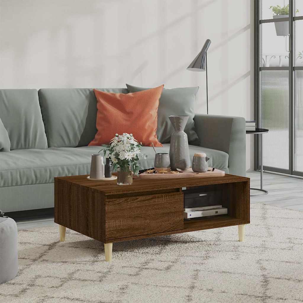 vidaXL Coffee Table 90x60x35 cm Engineered Wood Black