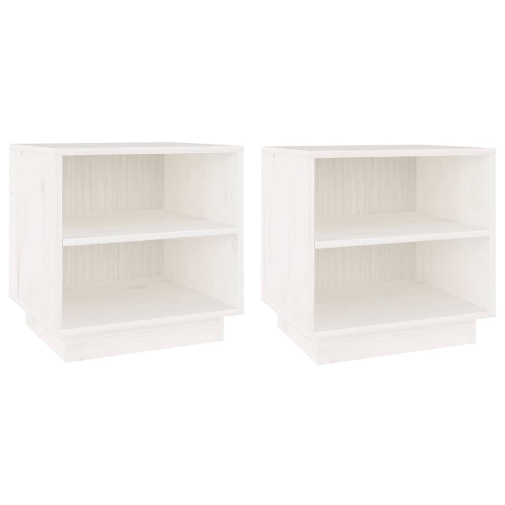 vidaXL Nachtkastjes 2 st 40x34x40 cm massief grenenhout
