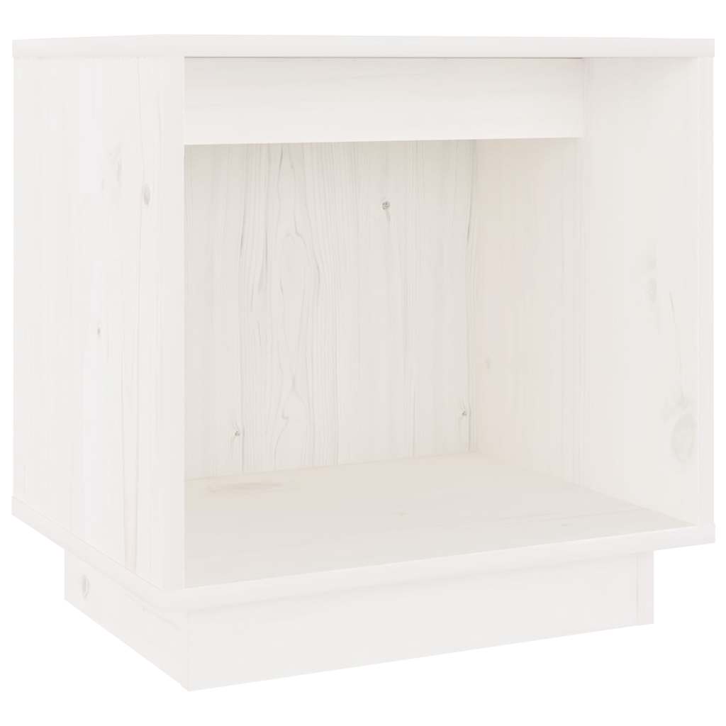 vidaXL Bedside tables 2 pcs 40x30x40 cm solid pine wood white