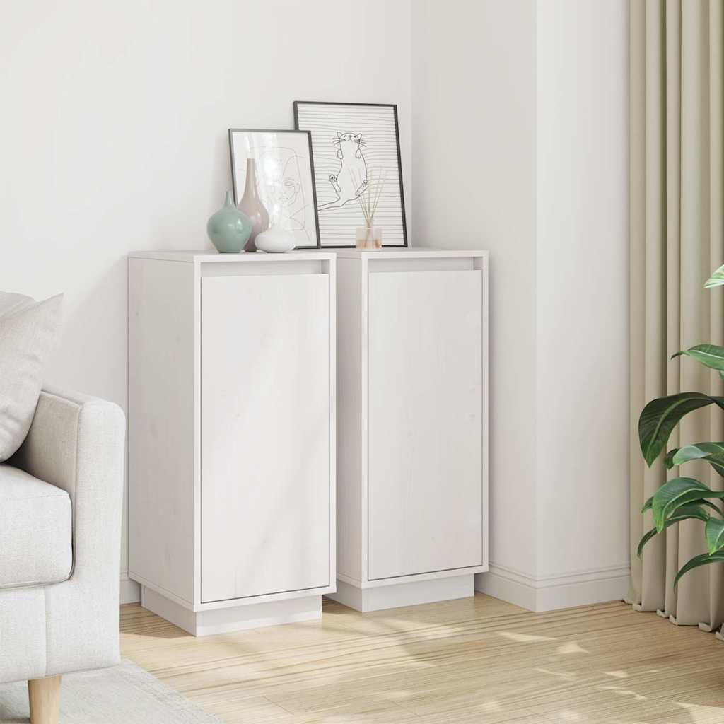 vidaXL Dressoir 31,5x34x75 cm massief grenenhout