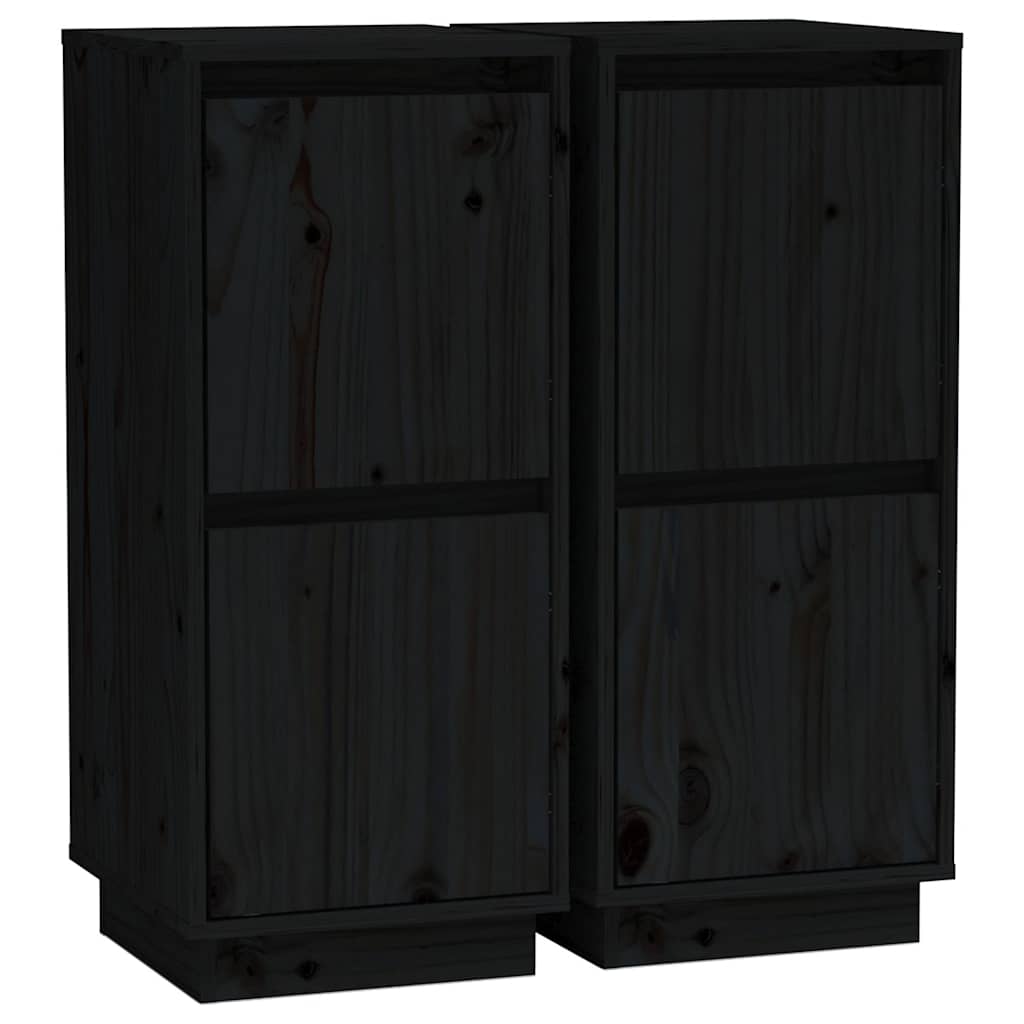 vidaXL Sideboard 31.5x34x75 cm solid pine wood