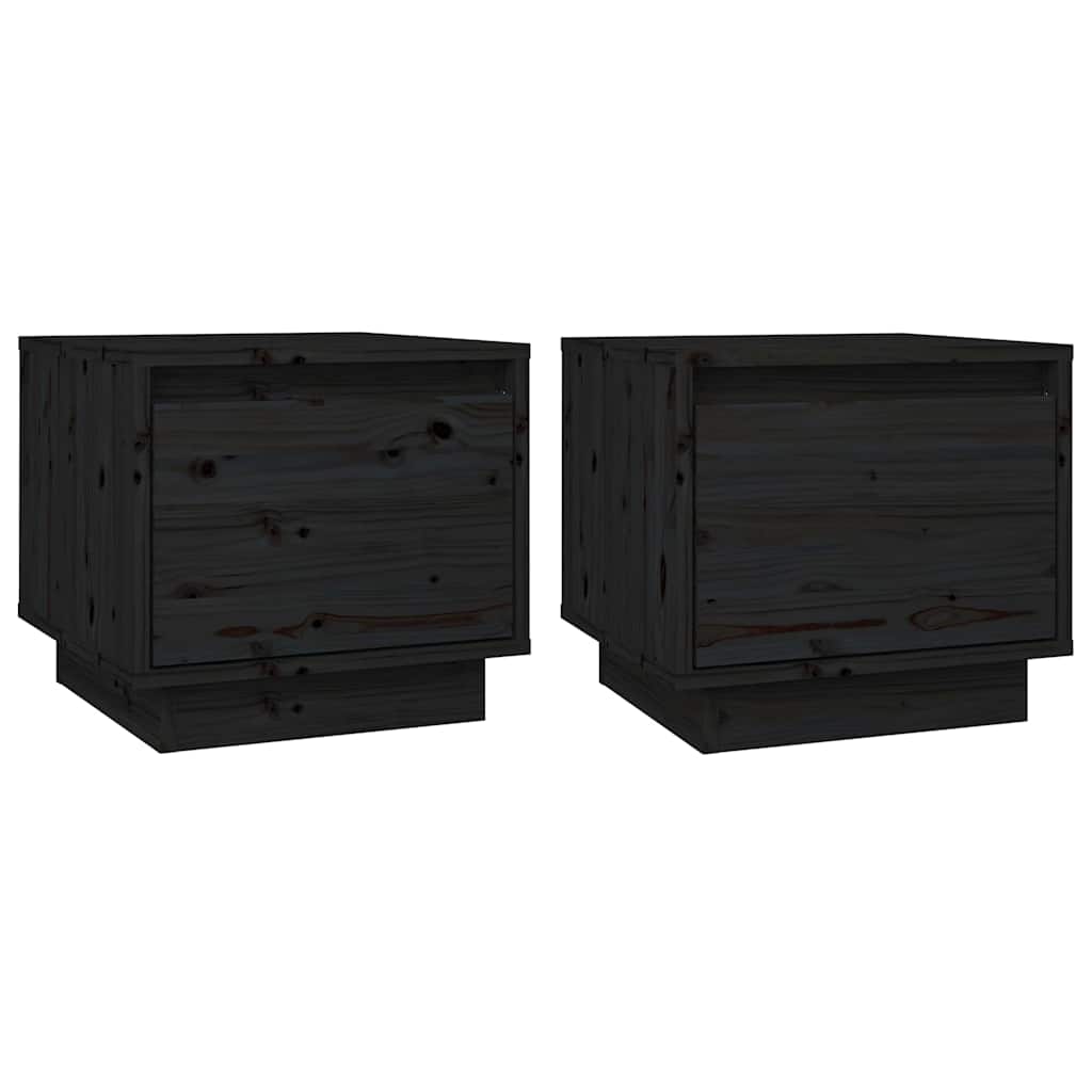 vidaXL Nightstand 35x34x32 cm solid pine wood