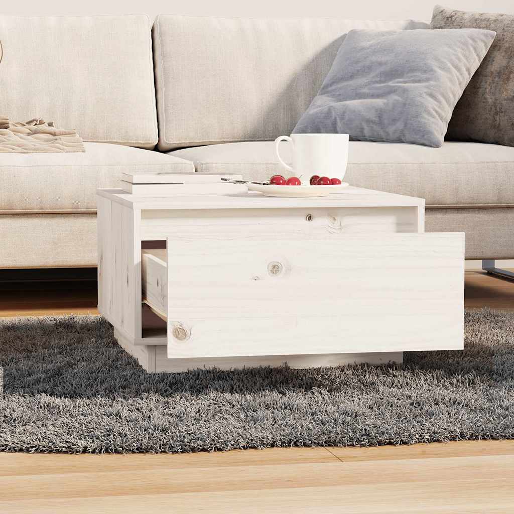 vidaXL Salontafel 55x56x32 cm massief grenenhout
