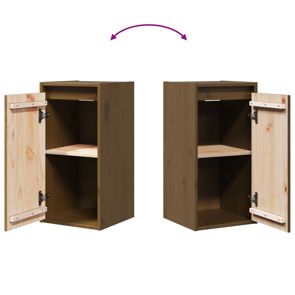 vidaXL Wandkast 30x30x60 cm massief grenenhout