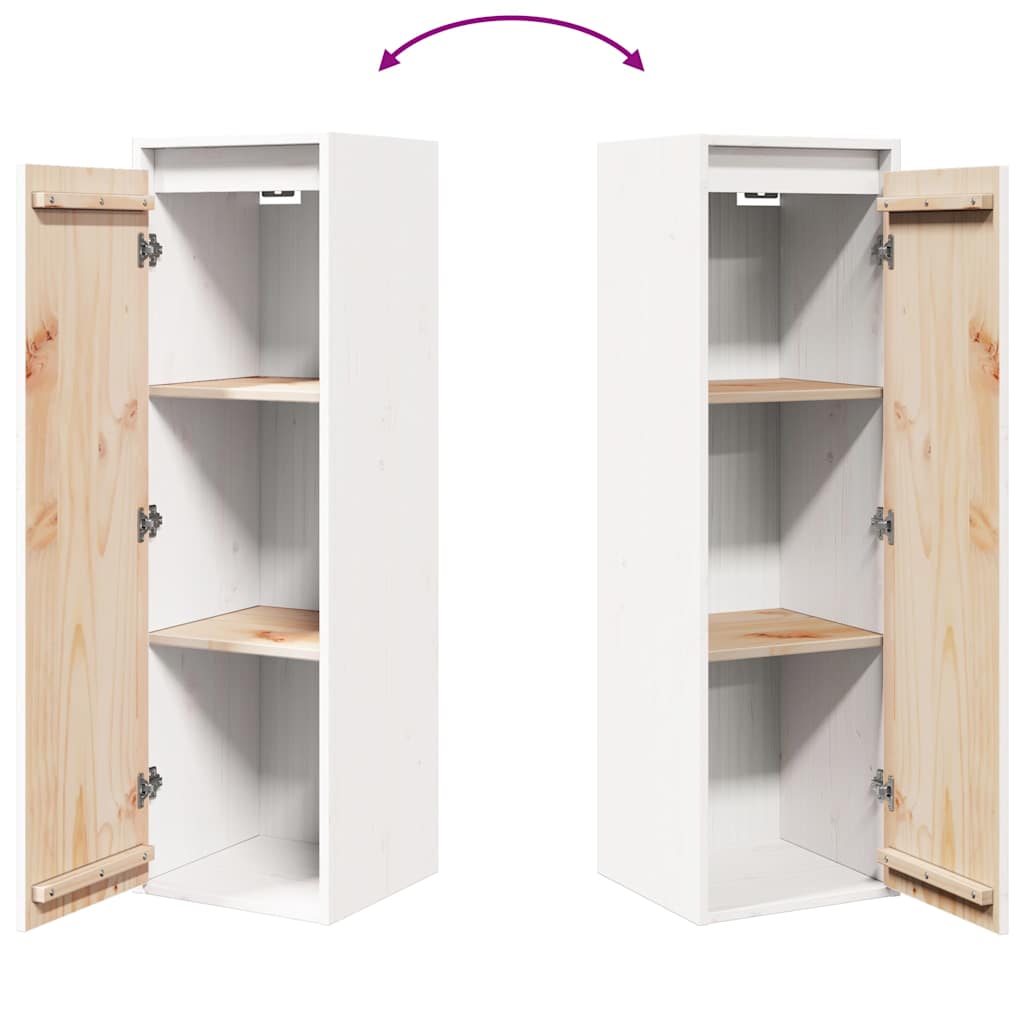 vidaXL Wandkast 30x30x100 cm massief grenenhout