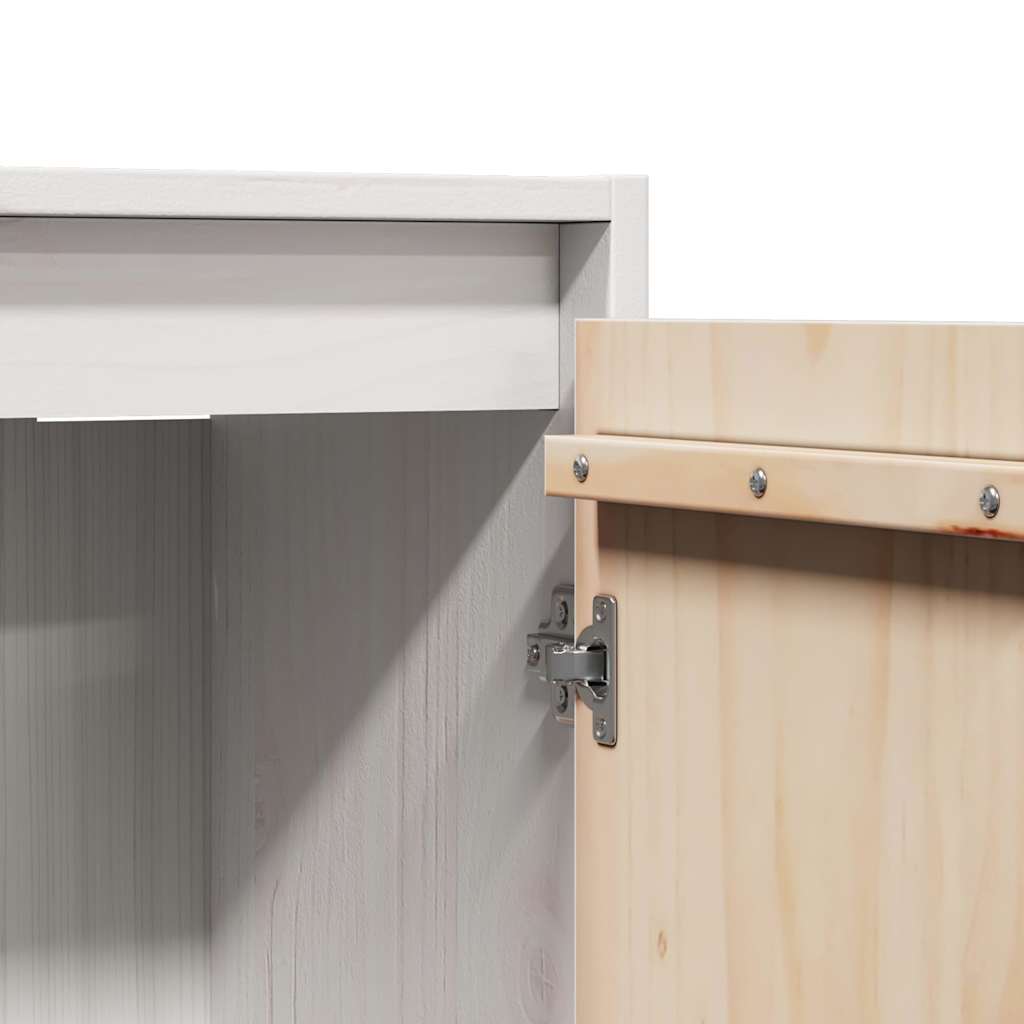vidaXL Wandkast 30x30x100 cm massief grenenhout