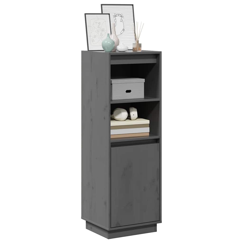 vidaXL Hoge kast 37x34x110 cm massief grenenhout