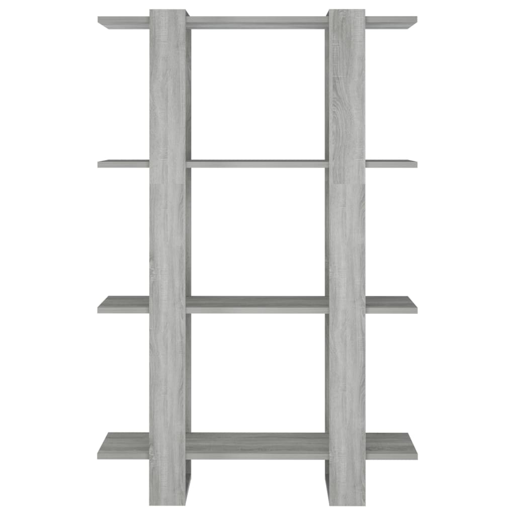 vidaXL Bookcase/Room Divider 80x30x123.5 cm White