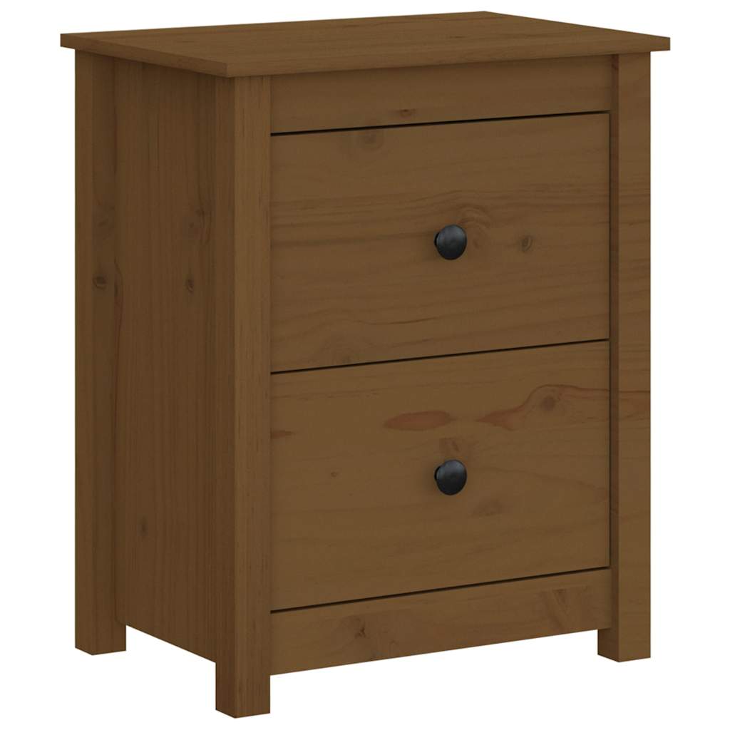 vidaXL Nachtkastje 50x35x61,5 cm massief grenenhout