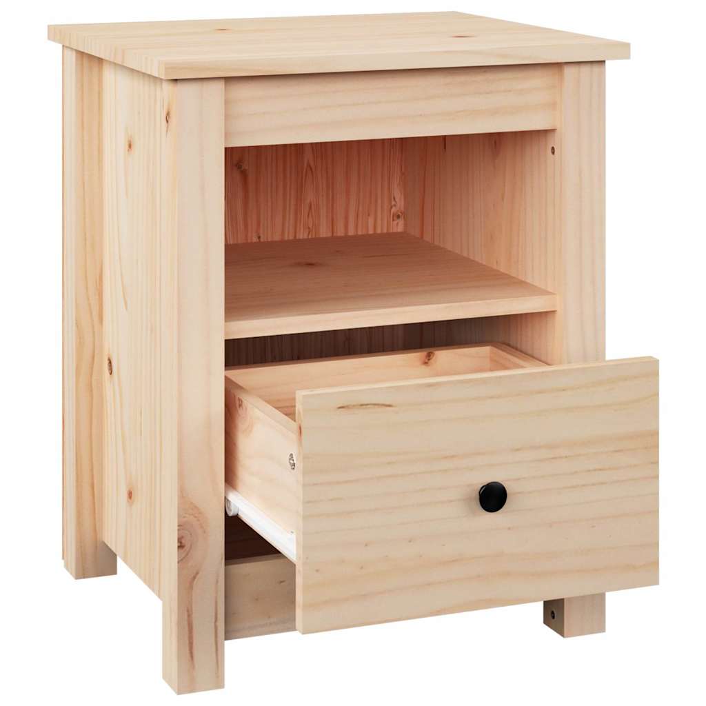 vidaXL Nachtkastje 40x35x49 cm massief grenenhout