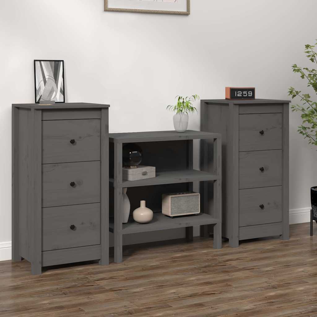 vidaXL Dressoir 70x35x80 cm massief grenenhout