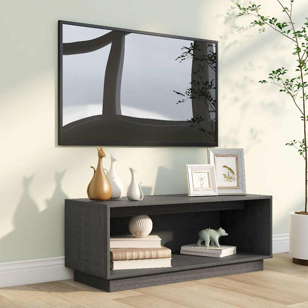 vidaXL TV Cabinet 90x35x35 cm Solid Pine