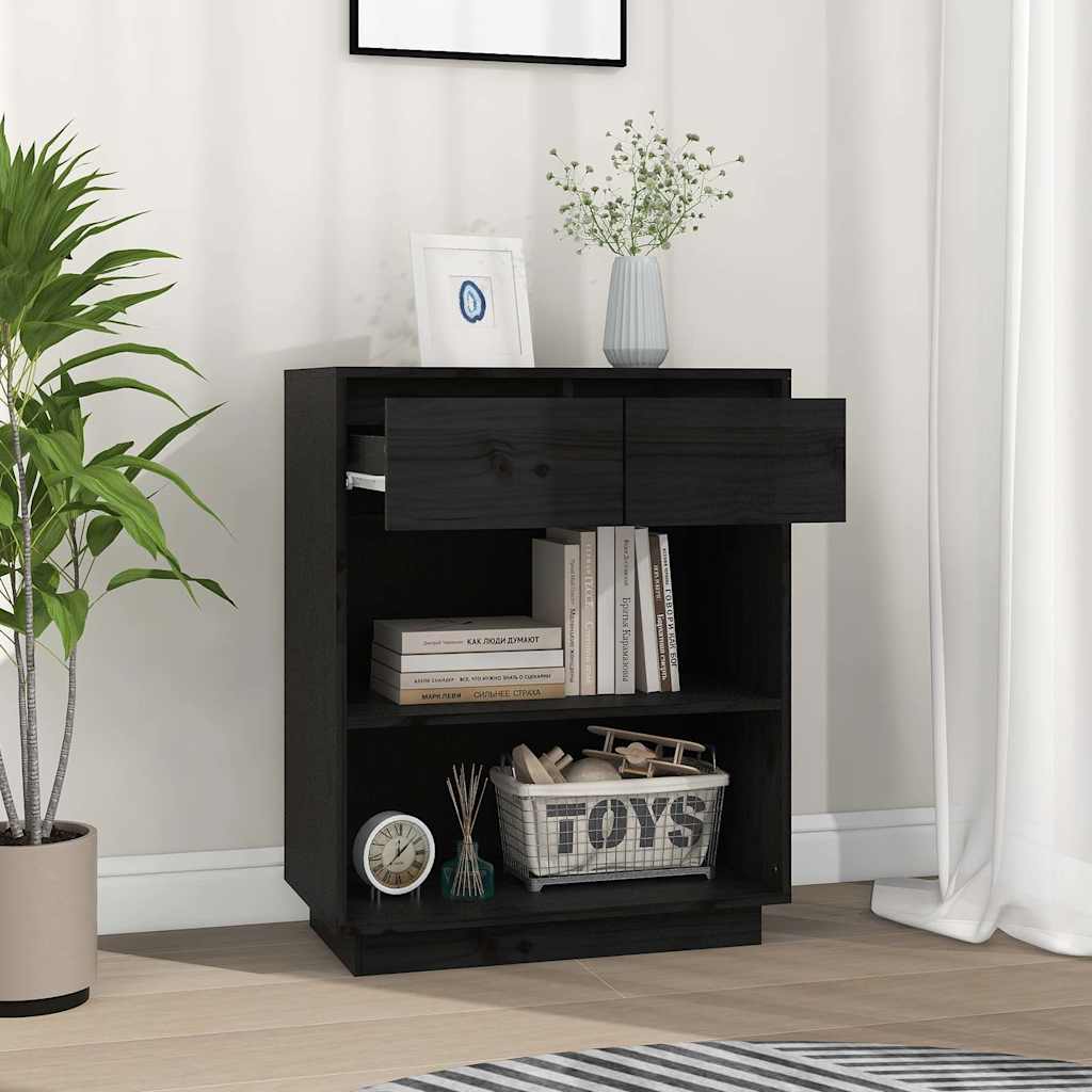 vidaXL Wall Cabinet 60x34x75 cm Solid Pine Wood