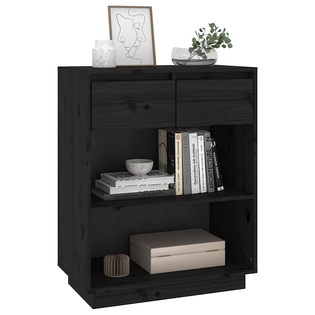 vidaXL Wall Cabinet 60x34x75 cm Solid Pine Wood