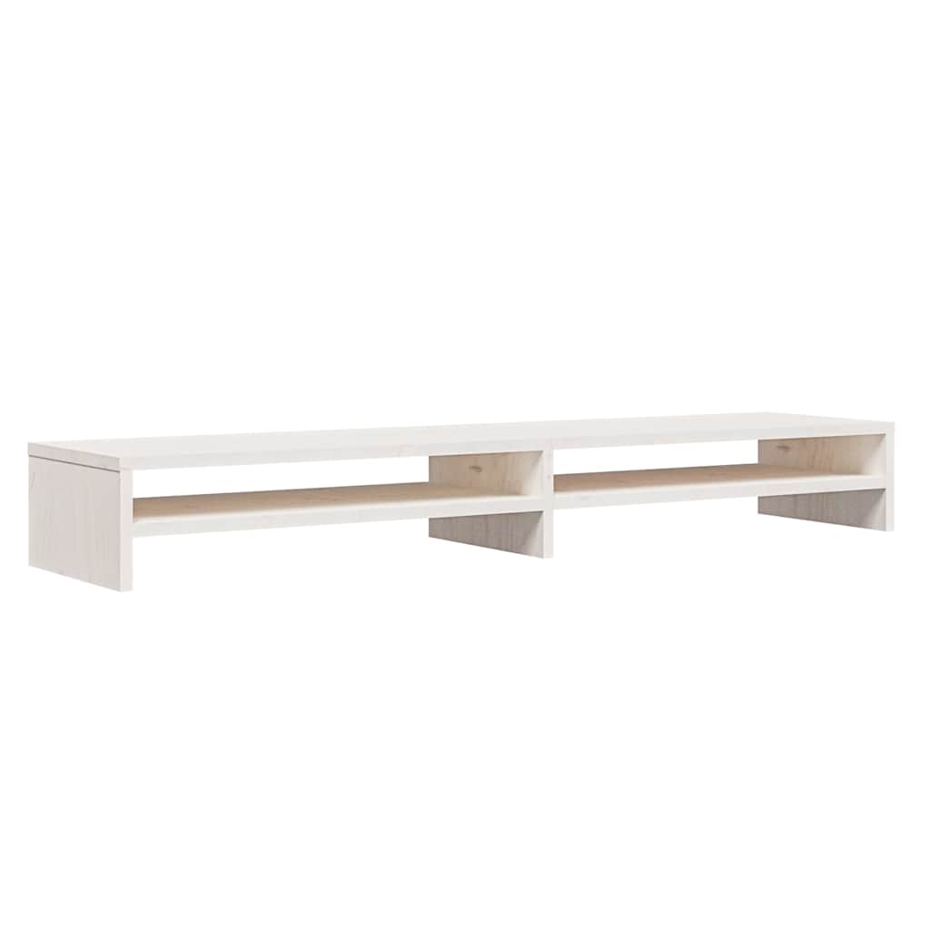 vidaXL Monitor Stand 100x24x13 cm Solid Pinewood