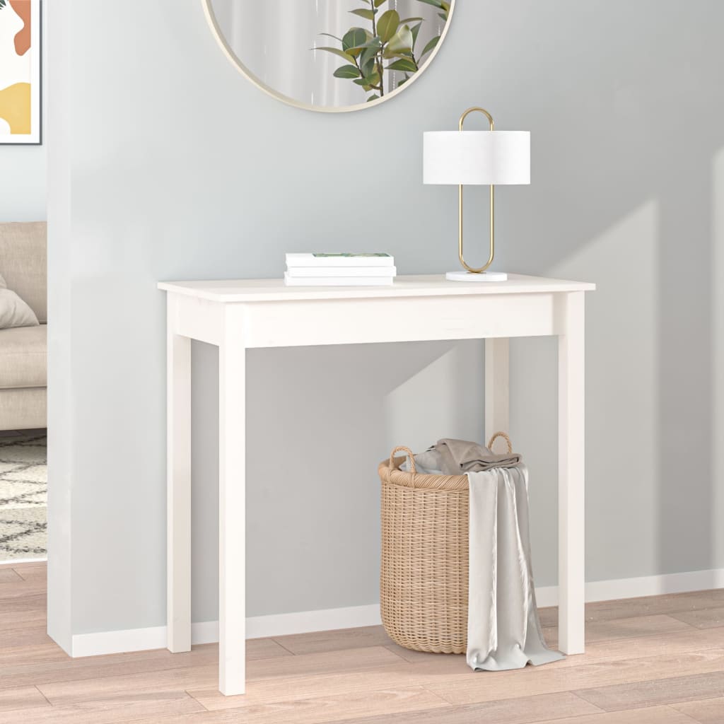 vidaXL Wandtafel 110x40x75 cm massief grenenhout