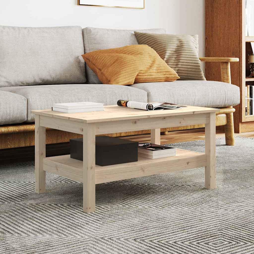vidaXL Salontafel 35x35x40 cm massief grenenhout grijs