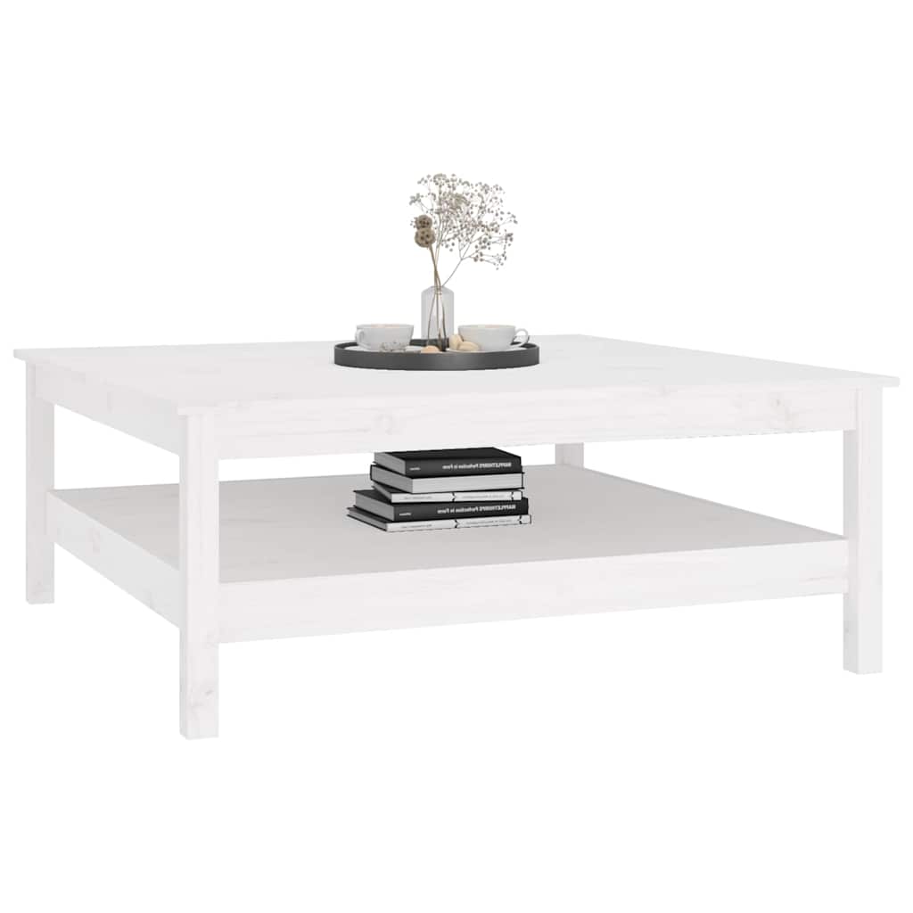 vidaXL Salontafel 35x35x40 cm massief grenenhout grijs