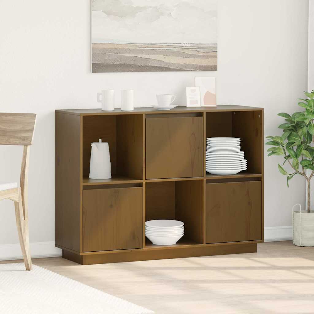 vidaXL Sideboard 110.5x35x80 cm solid pinewood