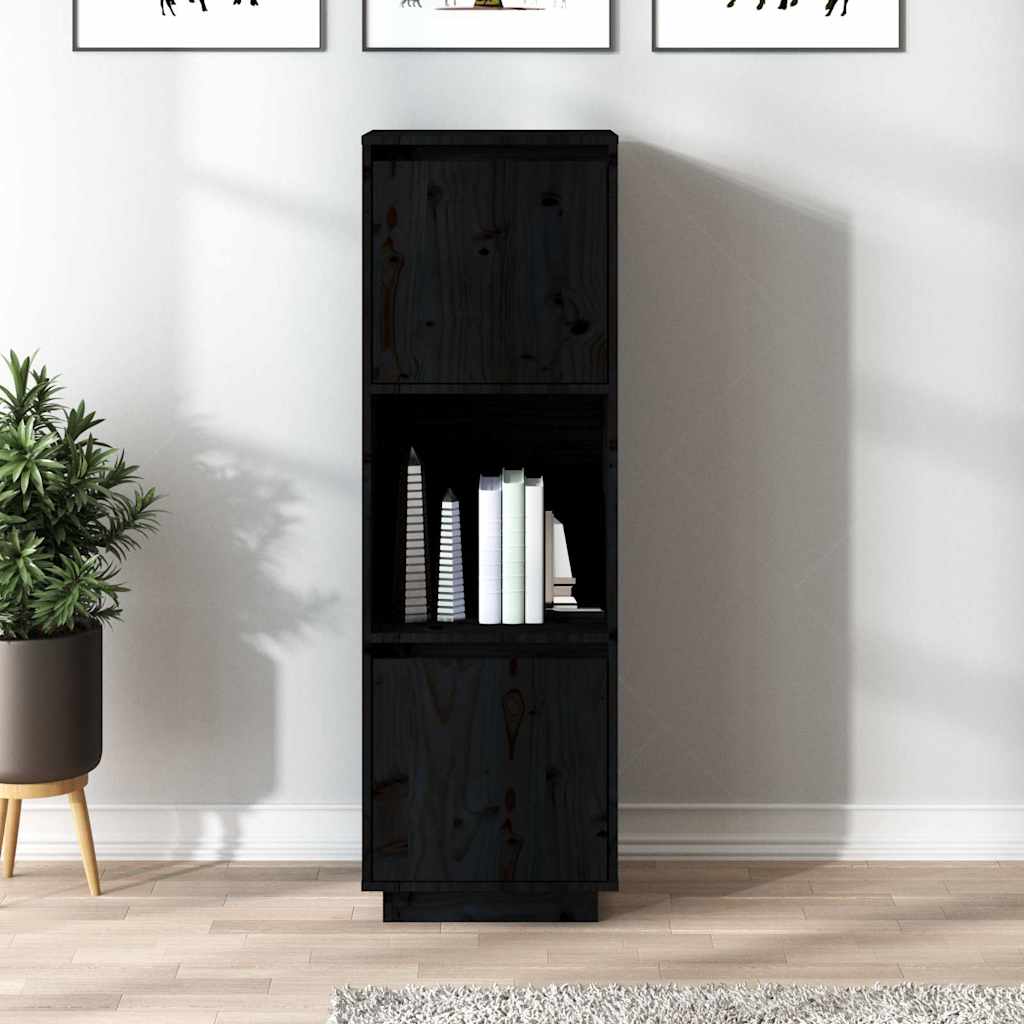 vidaXL Hoge kast 38x35x117 cm massief grenenhout