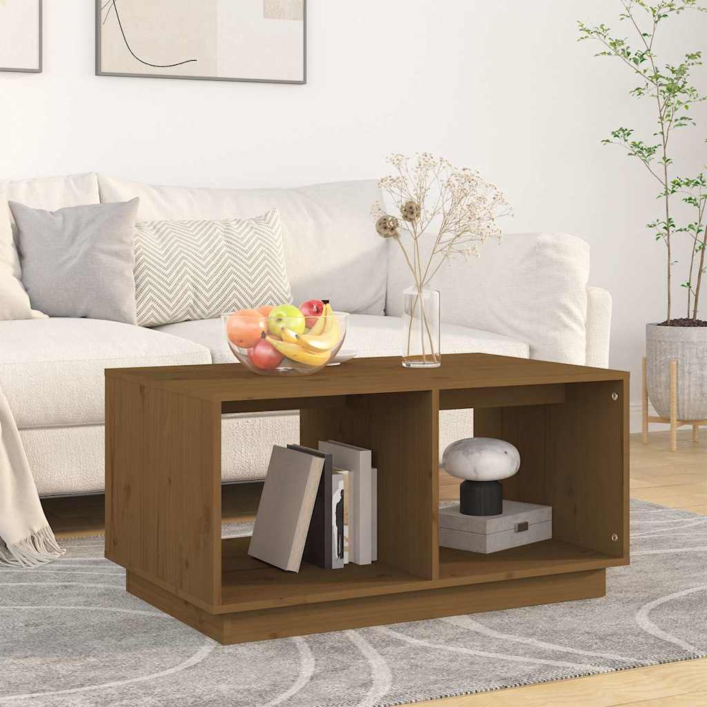 vidaXL Coffee Table 80x50x40 cm Solid Pine Wood