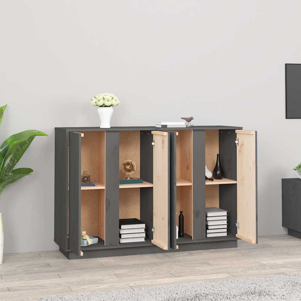 vidaXL Dressoir 120x35x80 cm massief grenenhout