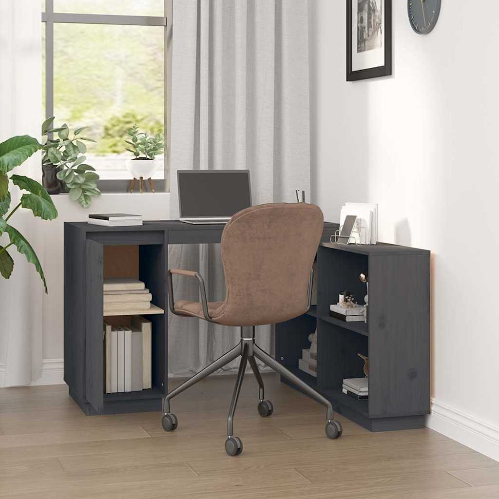 vidaXL Bureau 110x50x75 cm massief grenenhout