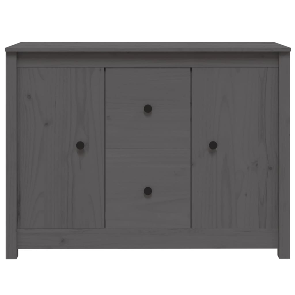 vidaXL Sideboard 100x35x74 cm solid pine wood white