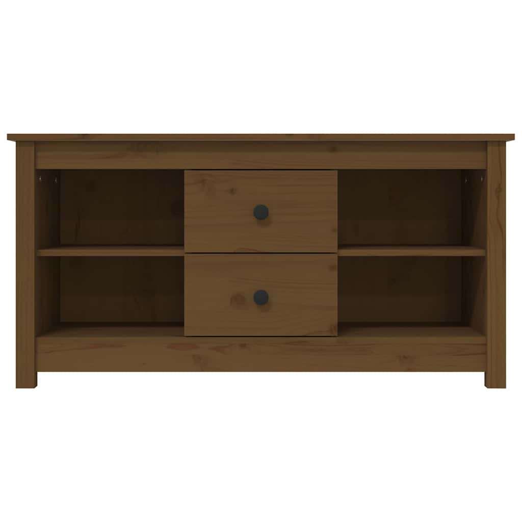 vidaXL Tv-meubel 103x36,5x52 cm massief grenenhout