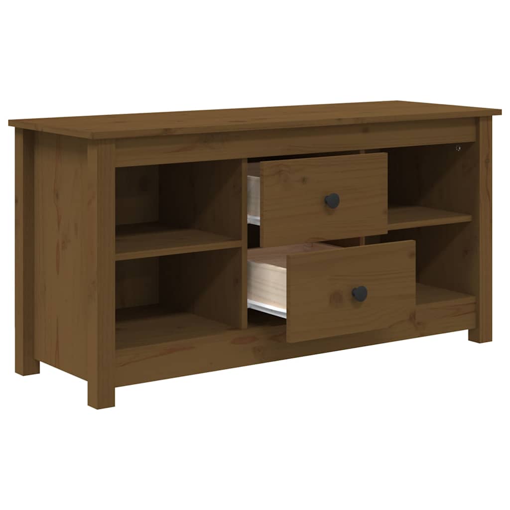 vidaXL Tv-meubel 103x36,5x52 cm massief grenenhout