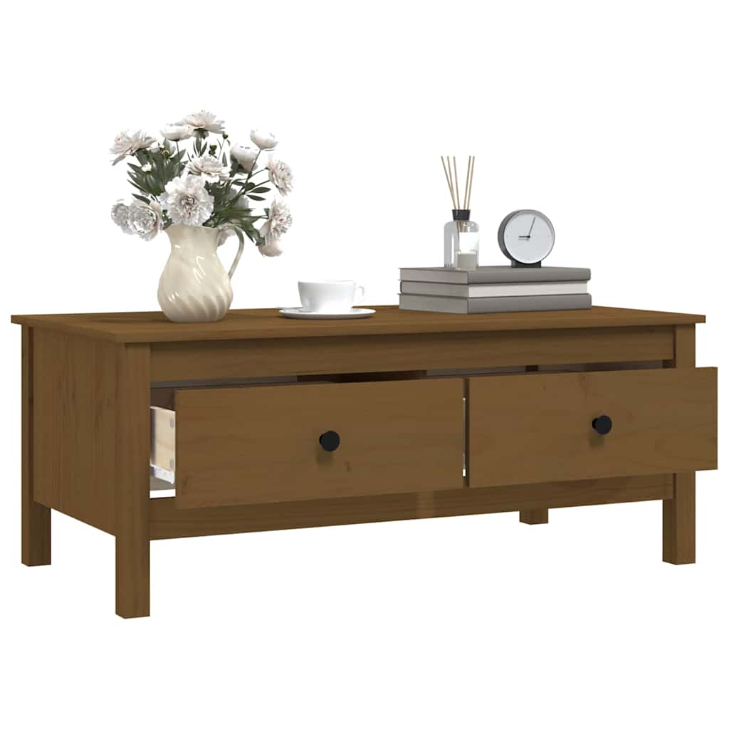 vidaXL Salontafel 100x50x40 cm massief grenenhout