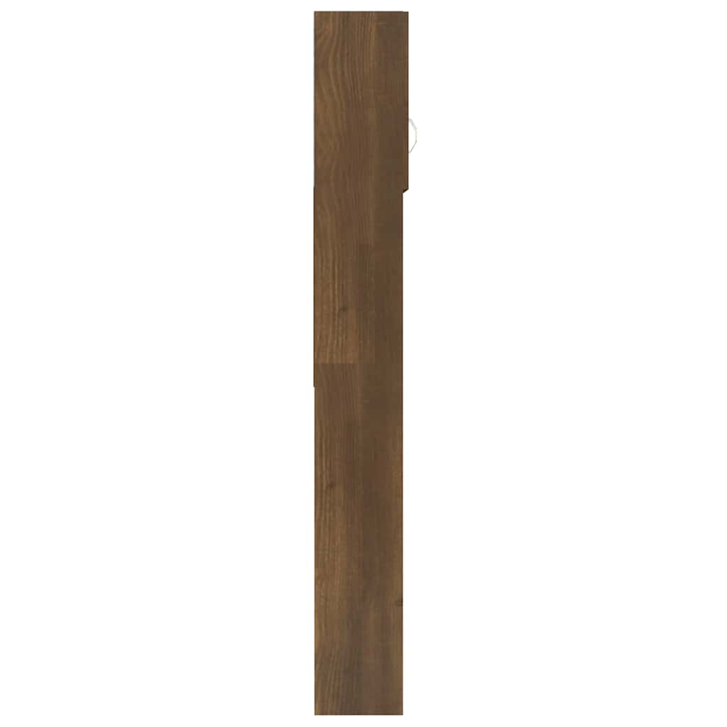 vidaXL Wasmachinekast 64x25,5x190 cm bewerkt hout wit