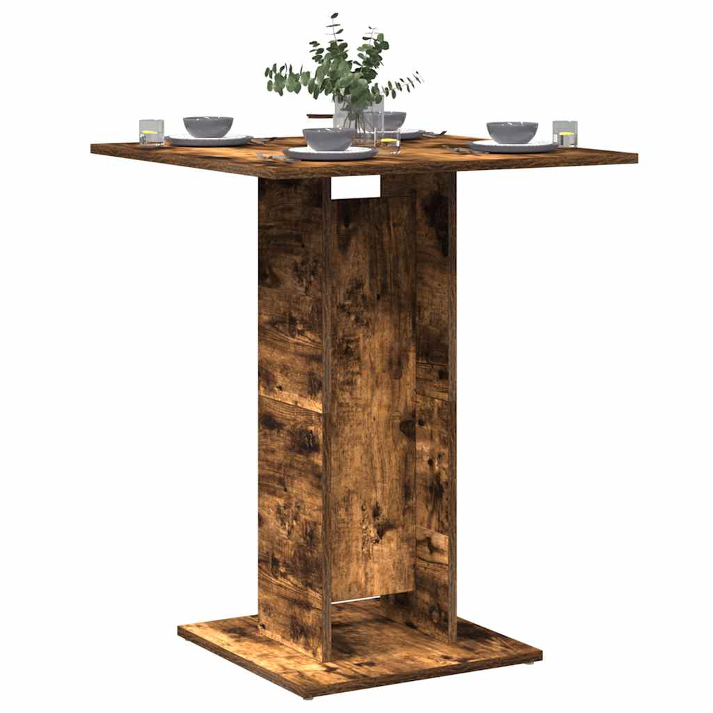 vidaXL Bistrotafel 60x60x75 cm bewerkt hout wit
