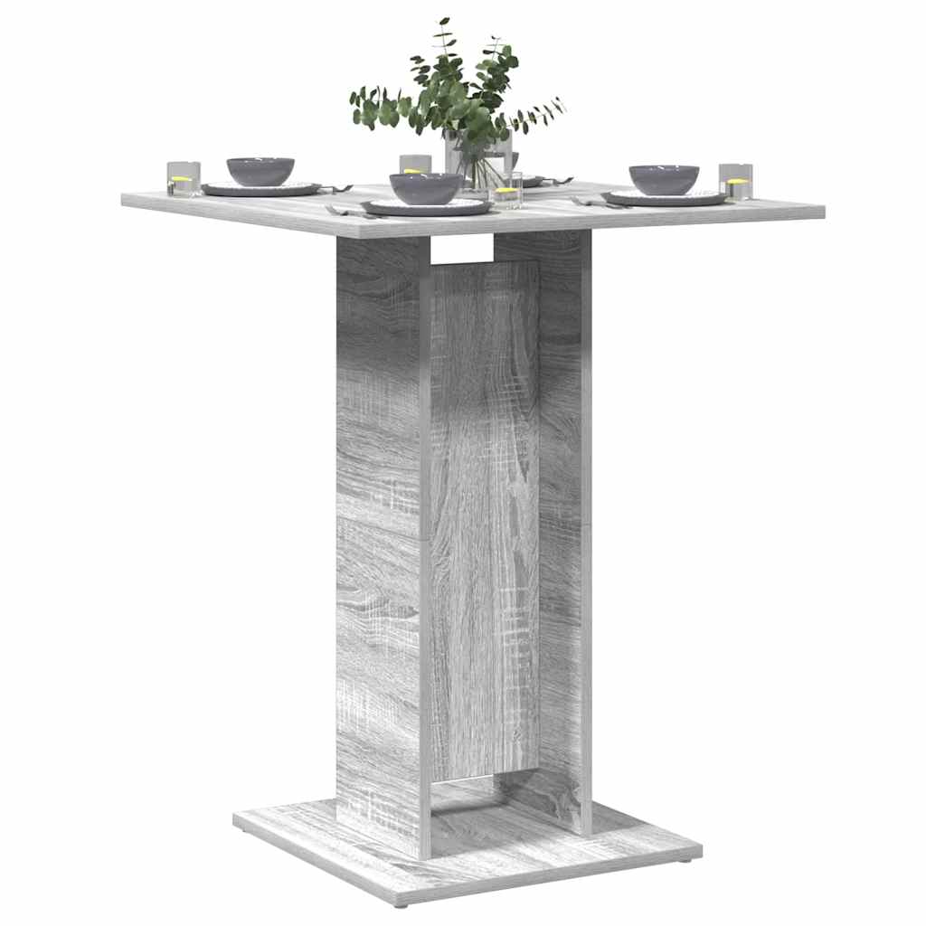 vidaXL Bistrotafel 60x60x75 cm bewerkt hout wit