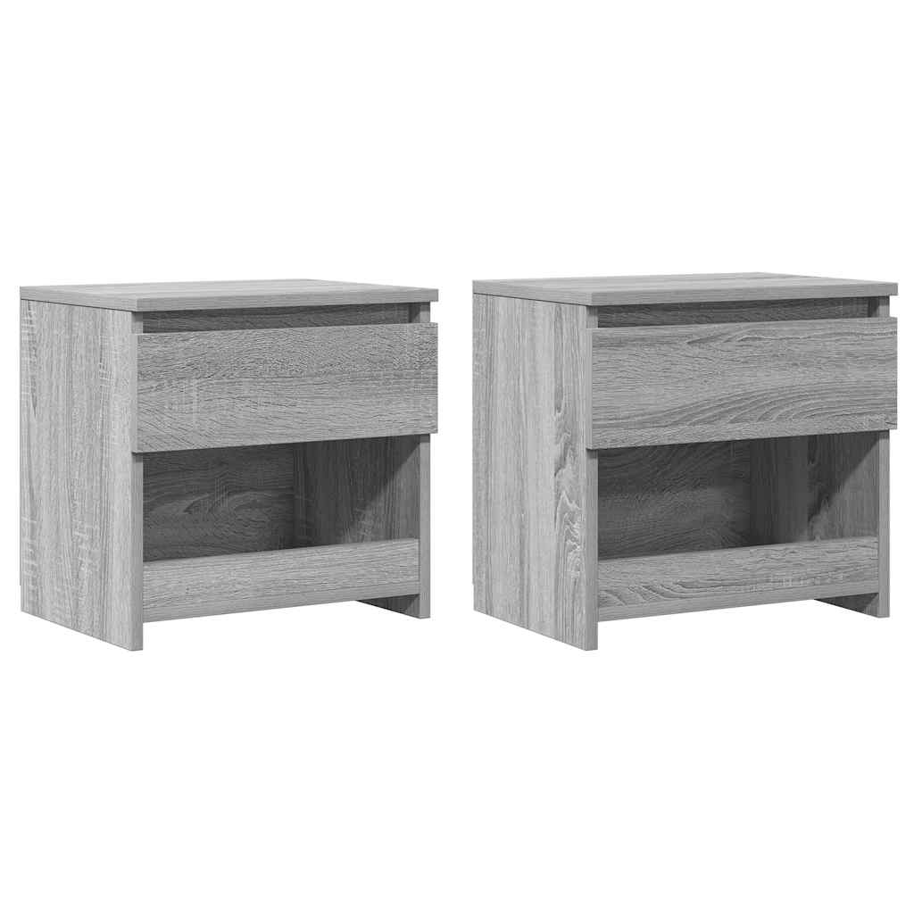 vidaXL Nachtkastje 40x30x39 cm bewerkt hout wit