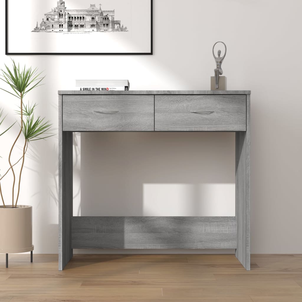 vidaXL Bureau 80x40x75 cm bewerkt hout wit