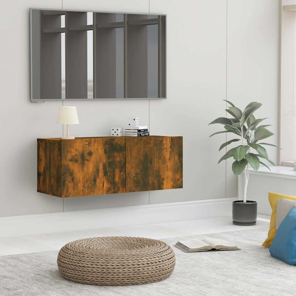 vidaXL Tv-meubels 2 st 80x30x30 cm bewerkt hout wit