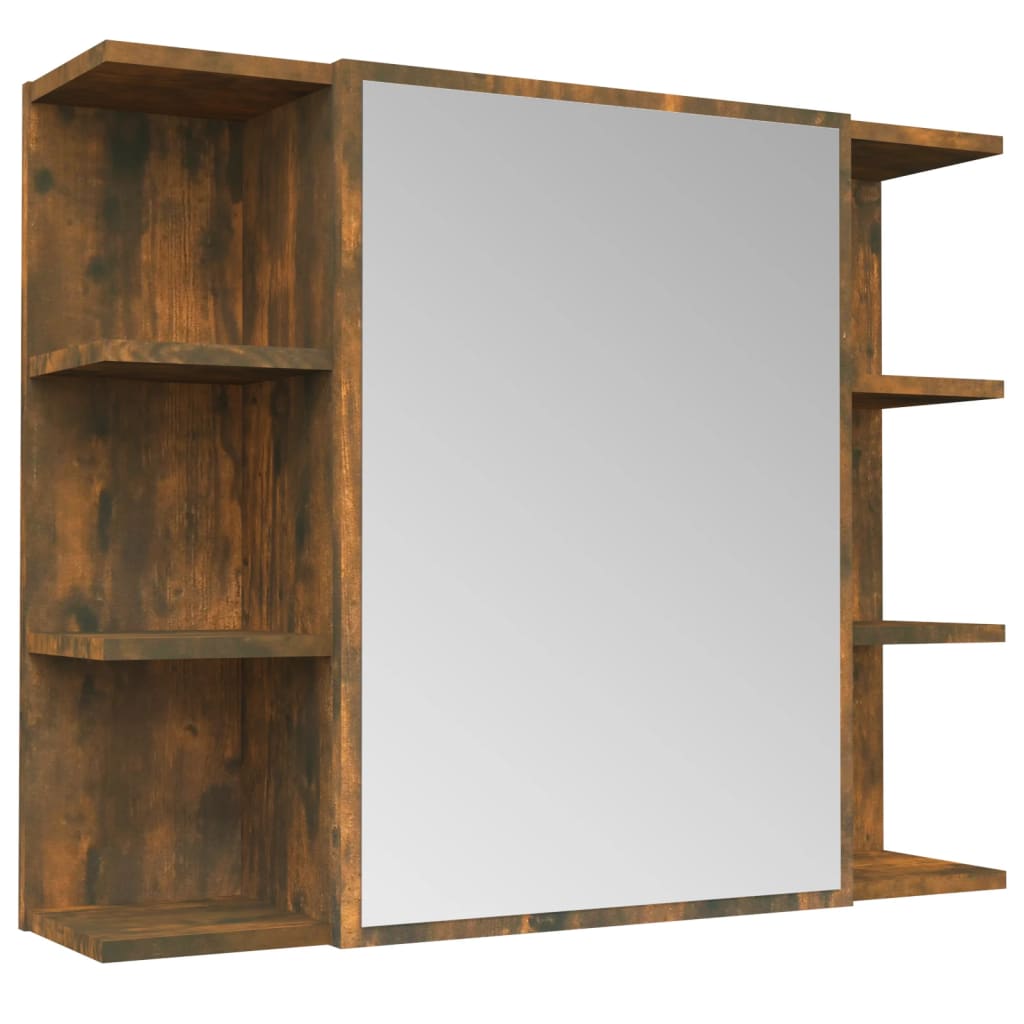 vidaXL Badkamerspiegelkast 80x20,5x64 cm bewerkt hout wit