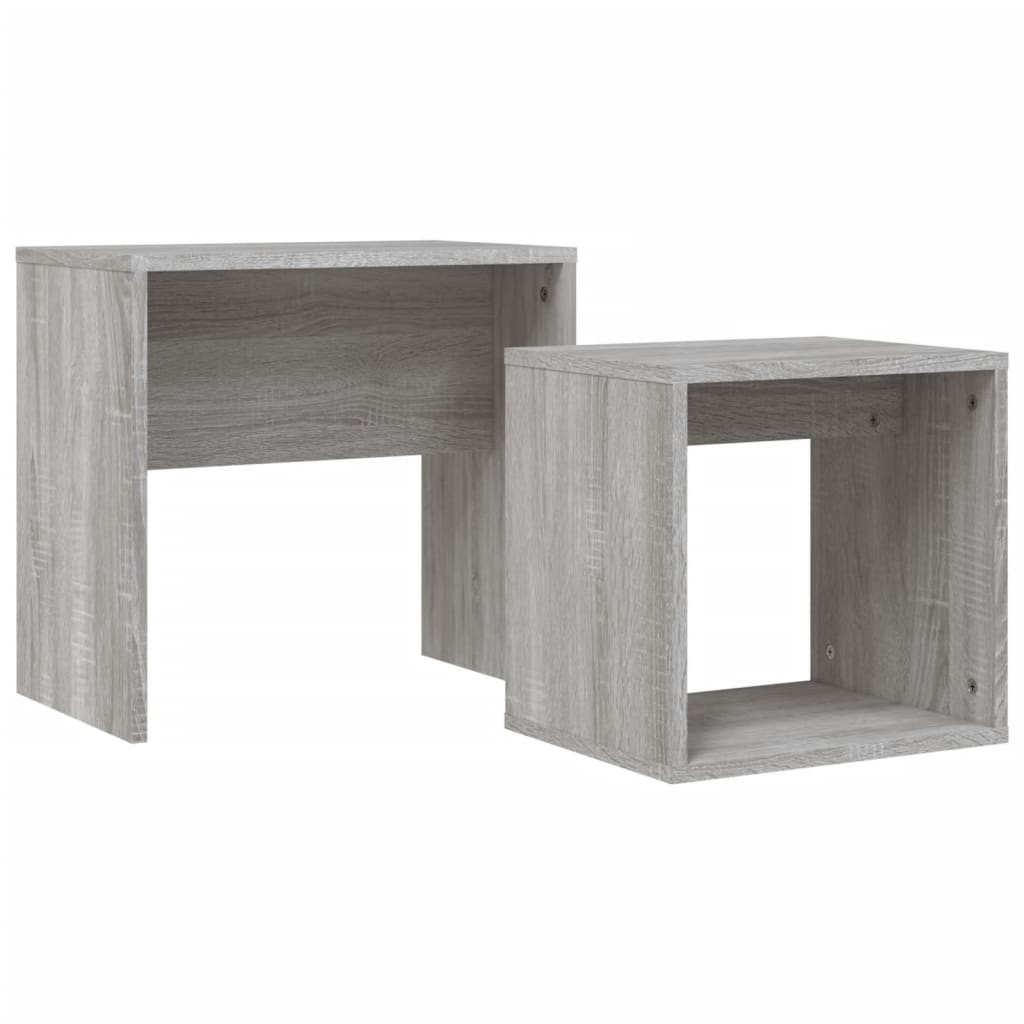 vidaXL Salontafelset 48x30x45 cm bewerkt hout wit