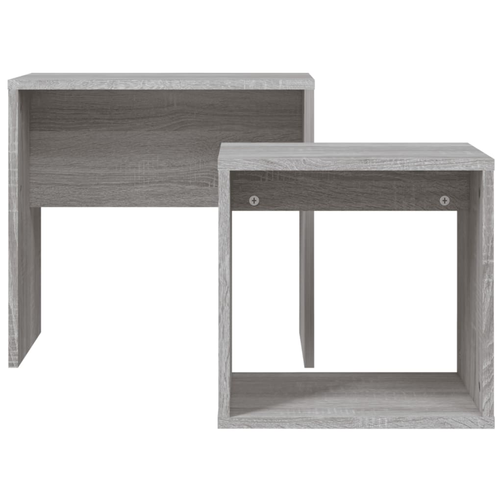 vidaXL Salontafelset 48x30x45 cm bewerkt hout wit