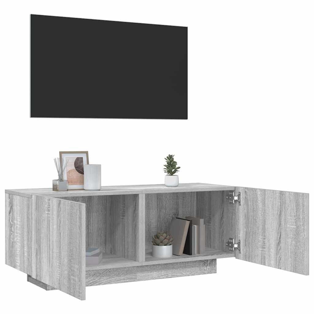 vidaXL Tv-meubel 100x35x40 cm bewerkt hout wit
