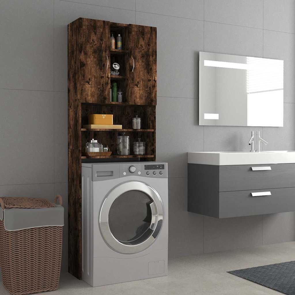 vidaXL Washing Machine Cabinet 64x25.5x190 cm white