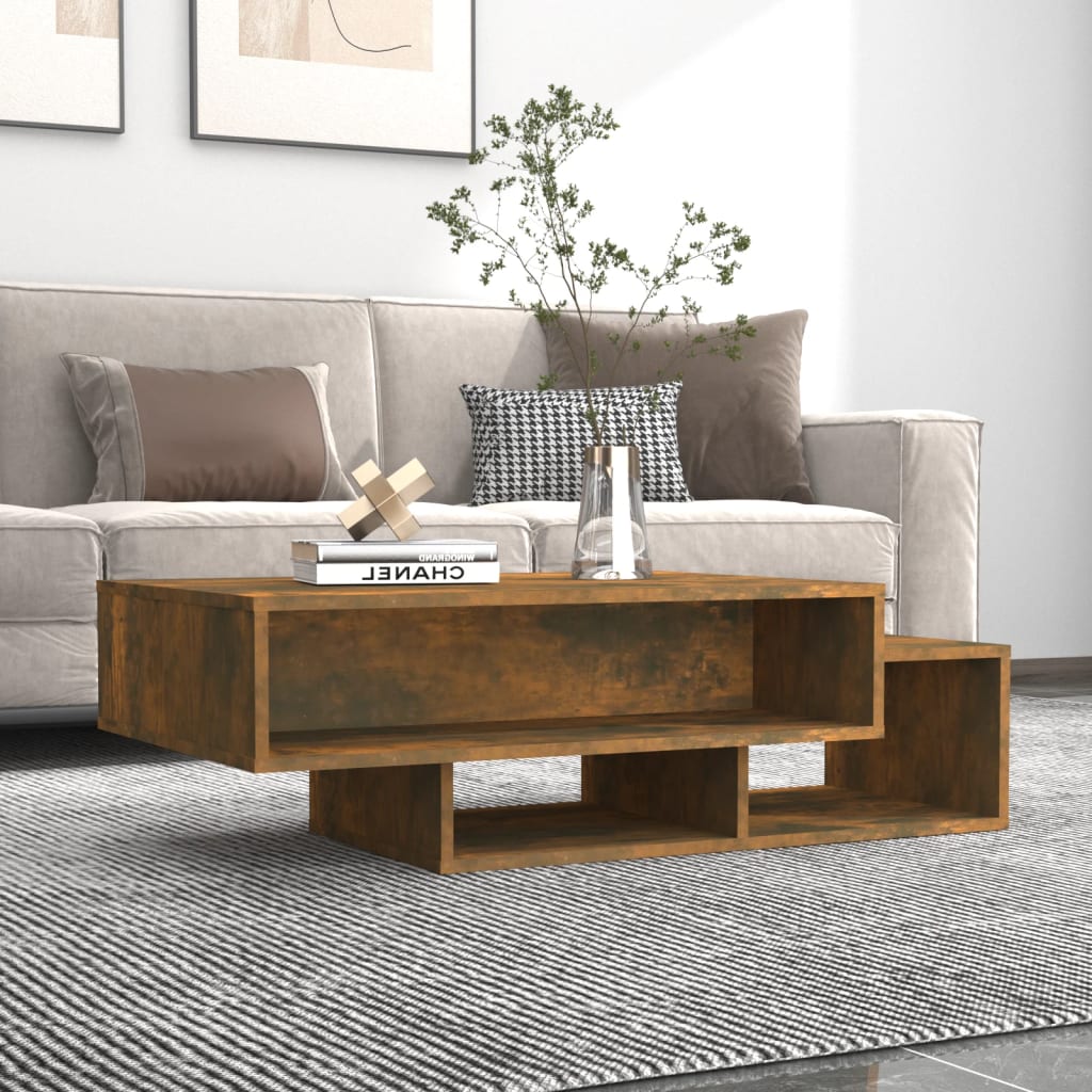 vidaXL Salontafel 105x55x32 cm bewerkt hout wit