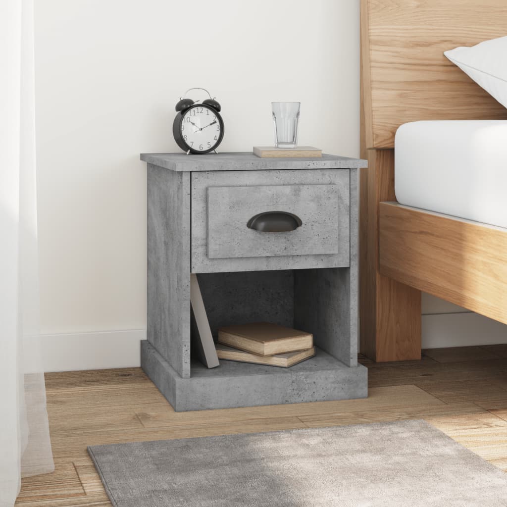 vidaXL Nachtkastje 39x39x47,5 cm bewerkt hout wit