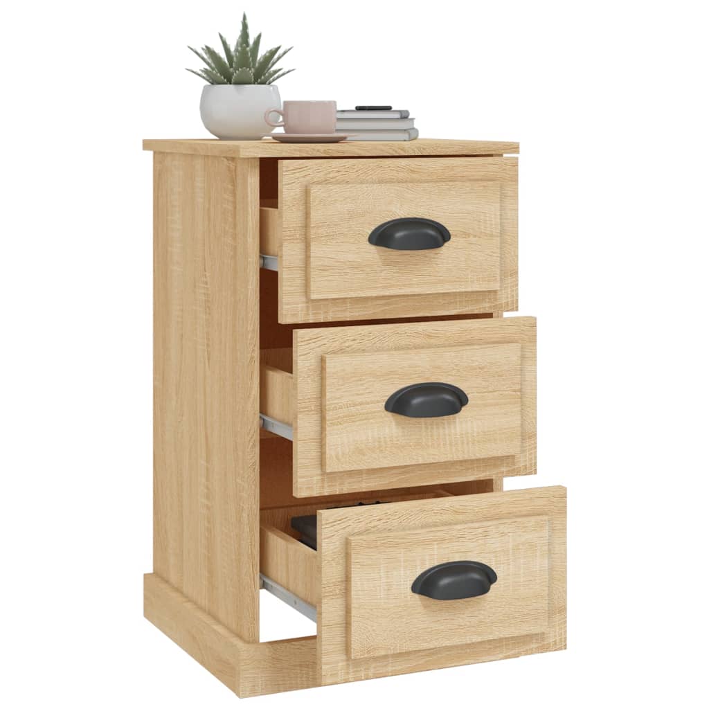 vidaXL Nightstand 39x39x67 cm engineered wood white
