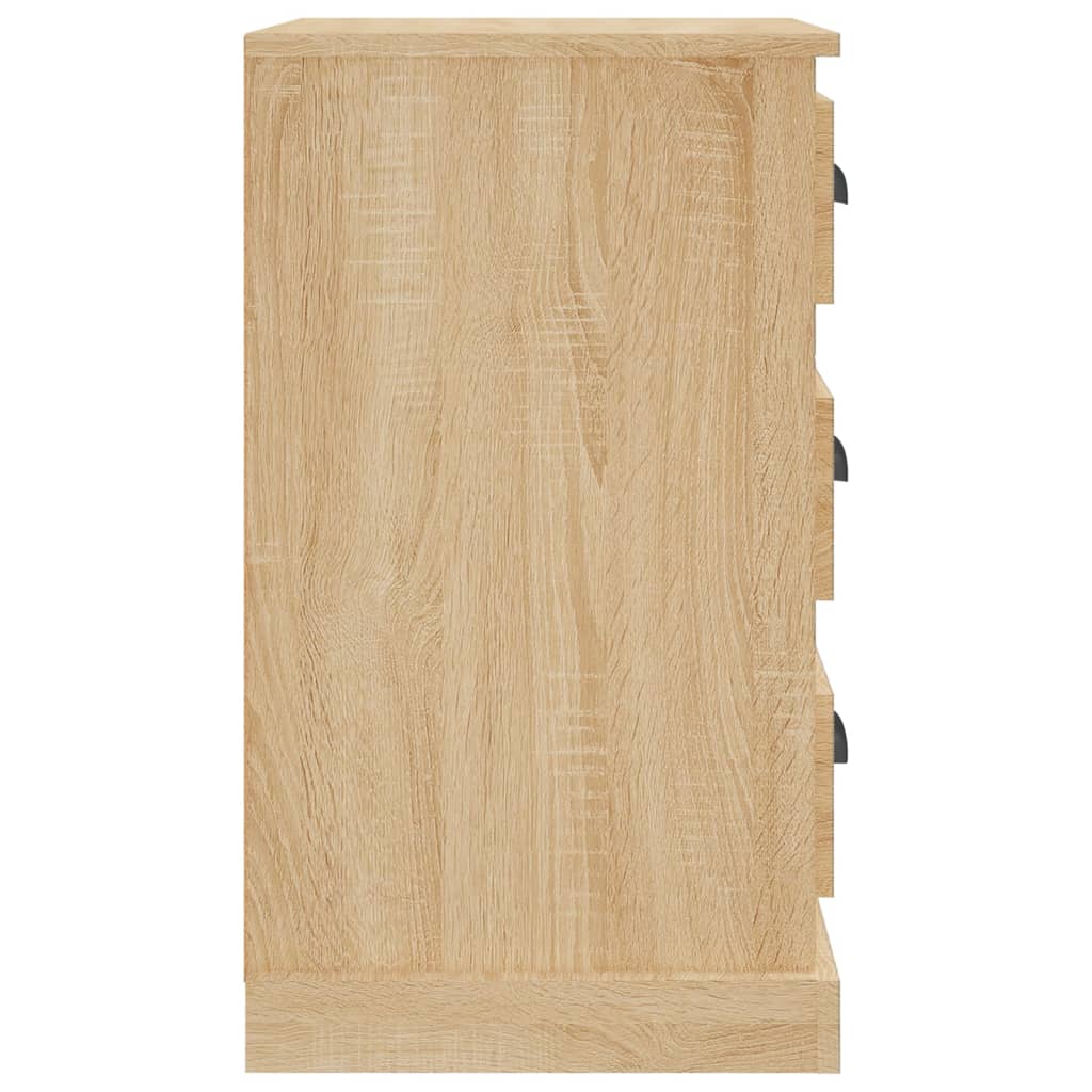 vidaXL Nightstand 39x39x67 cm engineered wood white